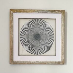 Abstract Geometric Wood Enamel Frame Picture Wall Accents